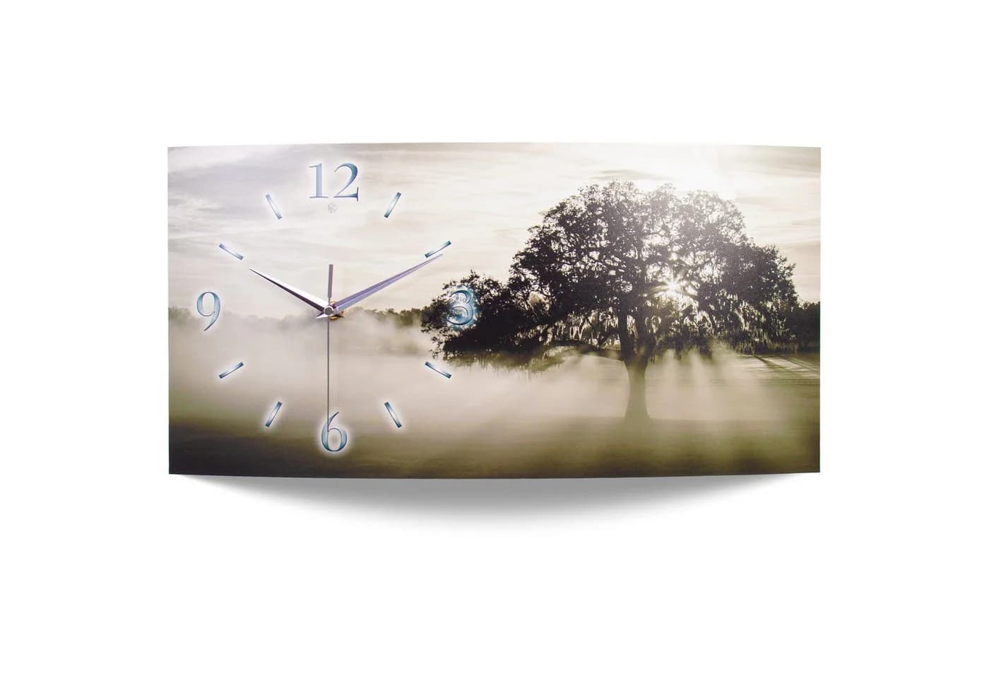 Kreative Feder Wanduhr Natur Alu Designer leise - Bild 2