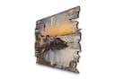 Kreative Feder Wanduhr Leuchtturm Shabby-Style Holz Bild 1