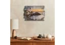 Kreative Feder Wanduhr Leuchtturm Shabby-Style Holz Bild 4
