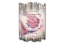 Kreative Feder Holzbild Herz Shabby Style 30x20cm Bild 2