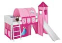 Lilokids Prinzessinbett Hochbett mit Turm & Rutsche IDA Disney Frozen Eiskönigin Anna & Elsa Bild 1