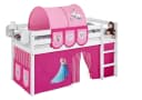 Lilokids Kinderbett Hochbett JELLE Vorhang Disney Frozen Eiskönigin Anna & Elsa 190x90 cm Bild 1