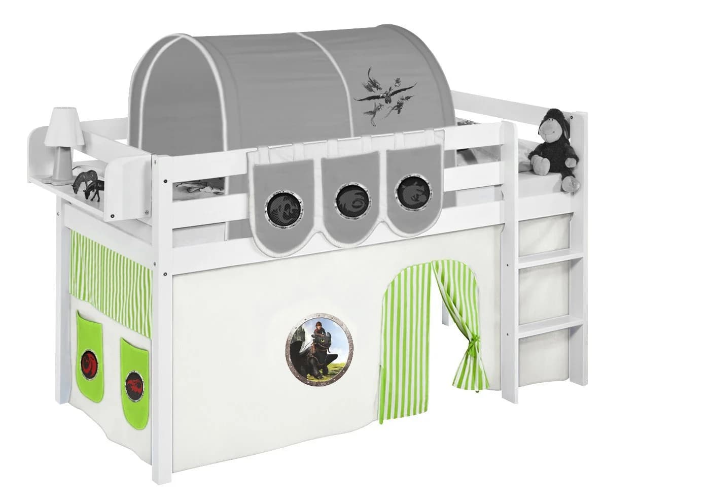 Lilokids Bettvorhang DRAGONS - Untervorhang für Hochbett & Etagenbett