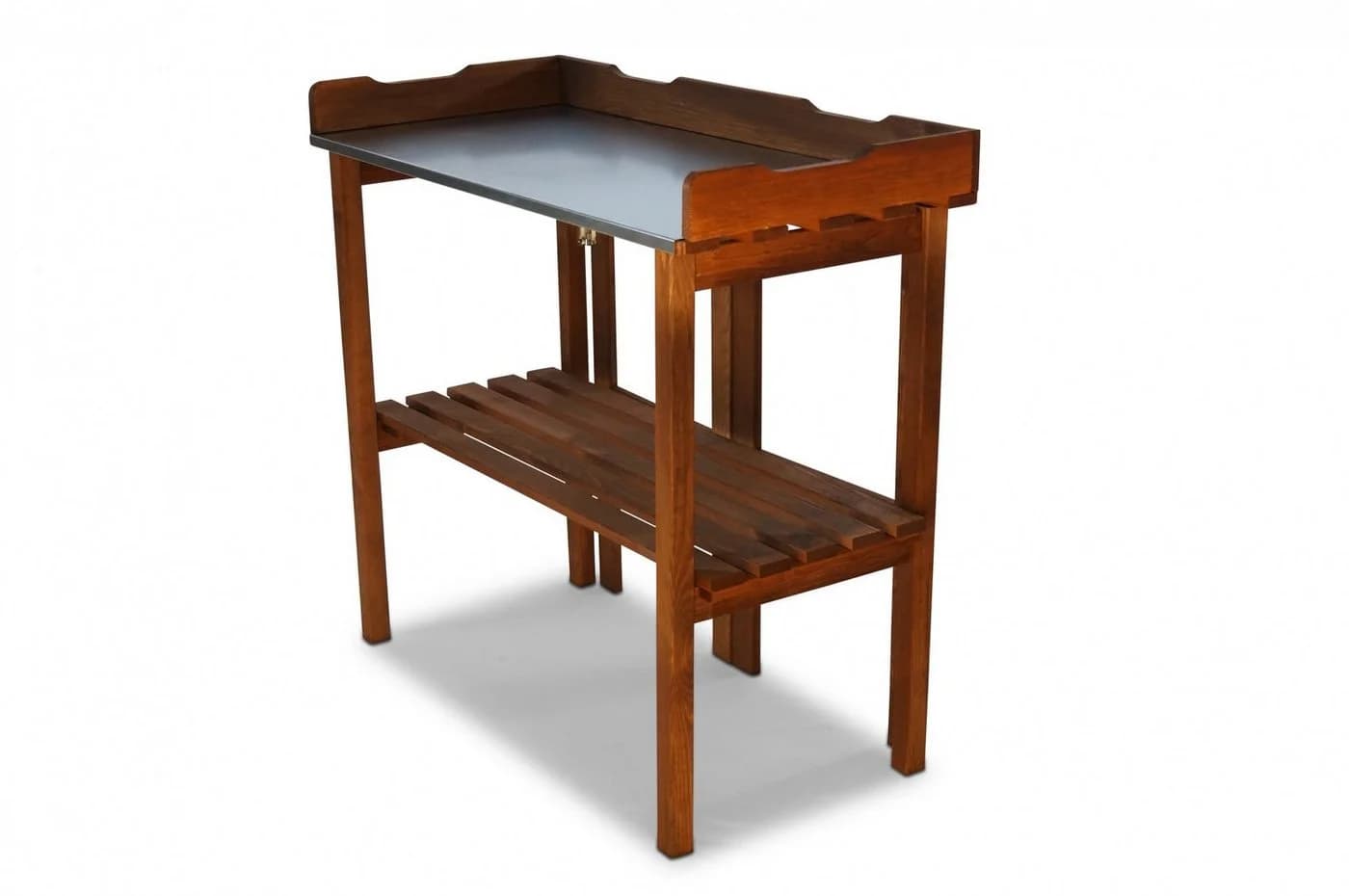 GartenDepot24 Pflanztisch klappbar mit Blechwanne braun - Bild 2