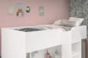Parisot Hochbett Tom mit Kleiderschrank und Schreibtisch Weiß Bild 4