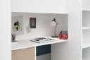 Parisot Hochbett Tom mit Kleiderschrank und Schreibtisch Weiß Bild 5