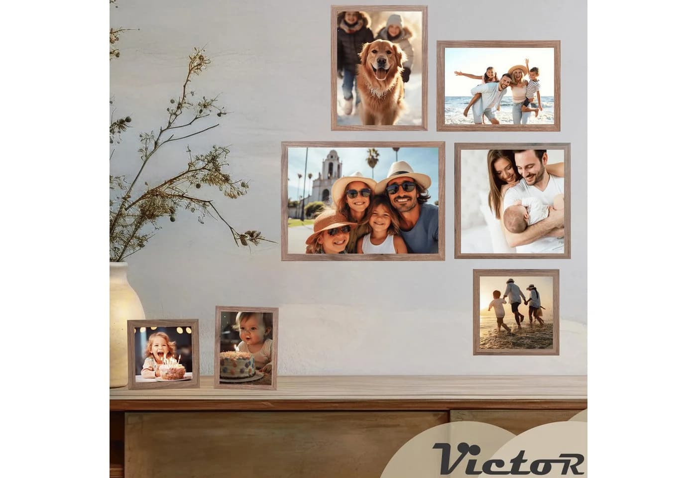 Victor (Zenith) Bilderrahmen Klee Braun Modern Holzrahmen - Bild 5