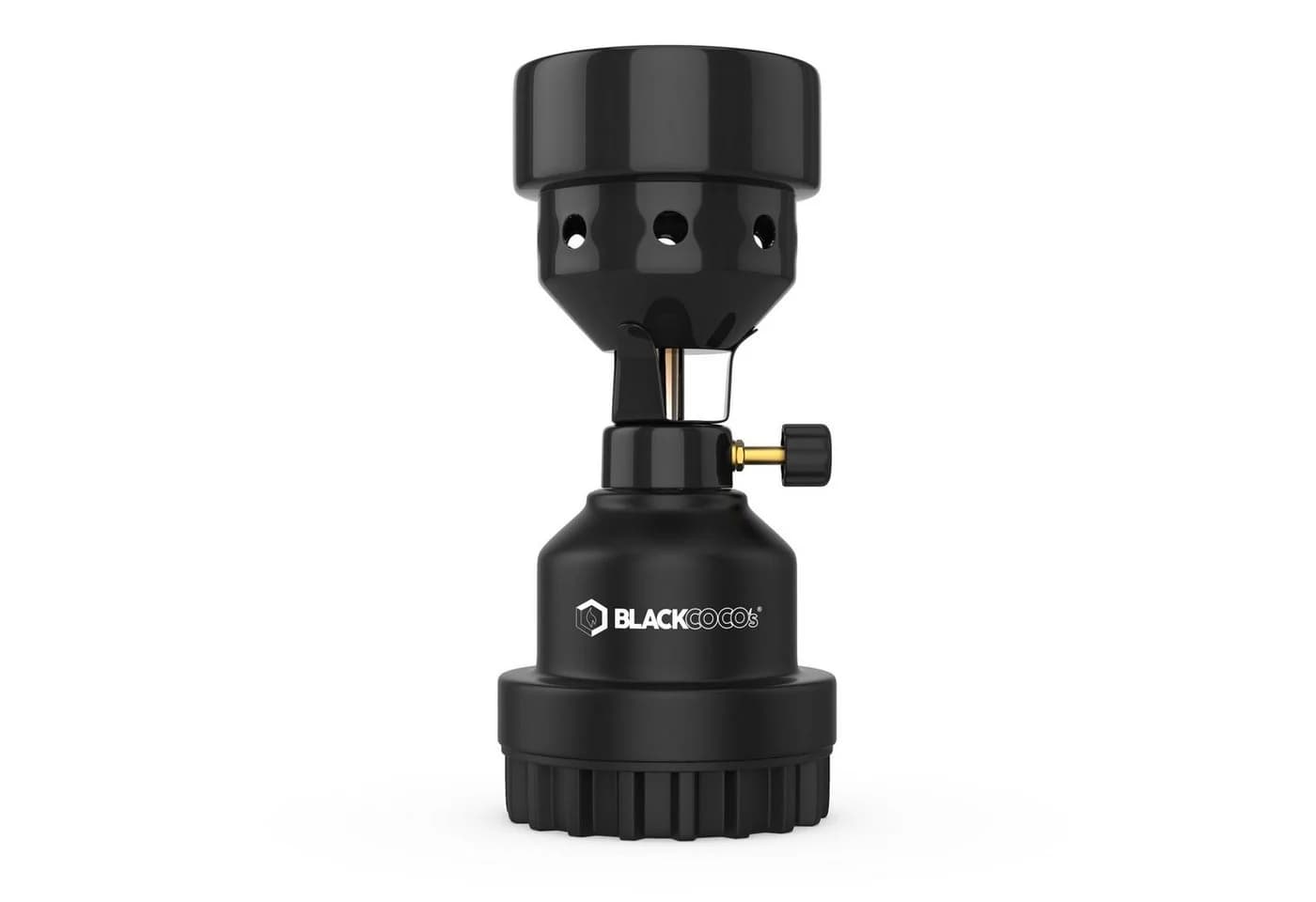 BLACKCOCO's GmbH Camping-Gasgrill SMOQUE Schwarz mit Gaskartusche
