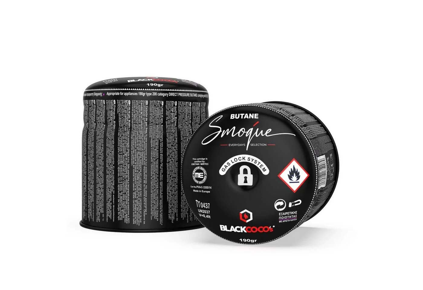 BLACKCOCO's GmbH Camping-Gasgrill SMOQUE Schwarz mit Gaskartusche - Bild 3