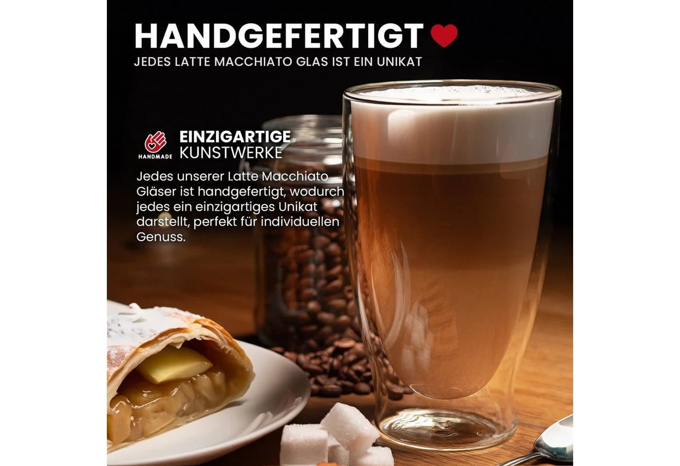 GENTOR Doppelwandige Gläser 2er Set Kristallglas - Bild 5