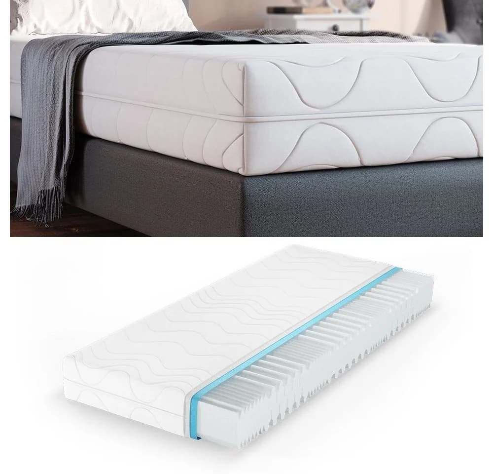 VitaliSpa® 7 Zonen Kaltschaum Matratze Weiß Modern - Bild 4