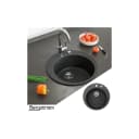 Bergstroem Granitspüle Schwarz Rund 50.5 cm Chemikalienresistent Bild 1