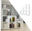 VICCO Treppenregal 6 Fächer Weiß Raumteiler Stufenregal Bild 4