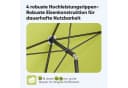 Sekey Rechteckschirm Neigbar UV50+ Sonnenschutz Apfelgrün Bild 3