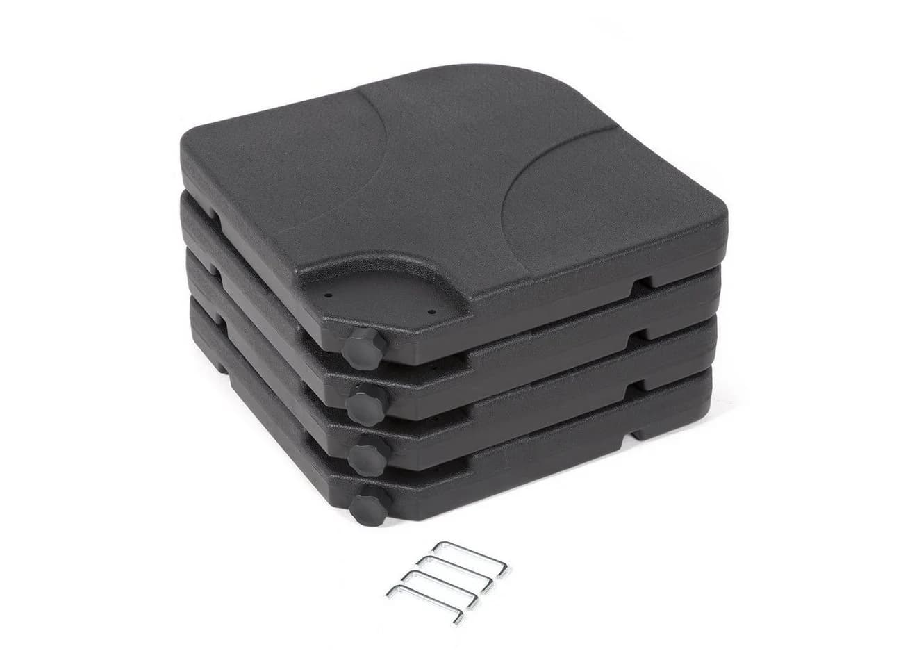 Sekey Schirmständer-Platte 4-teilig Schwarz 80 kg befüllbar - Bild 5