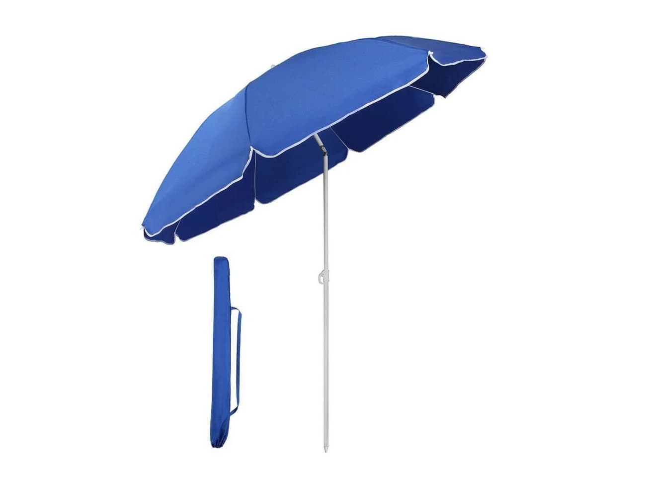 Sekey Sonnenschirm Ø 160 cm Blau Verstellbar - Bild 2