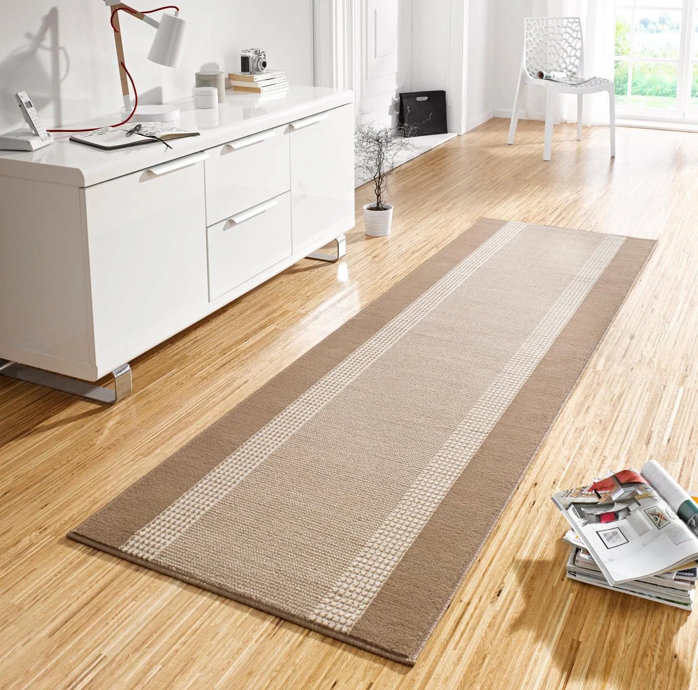 Hanse Home Teppich "Band" Beige Kunstfaser Läufer - Bild 2