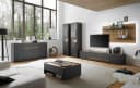 Furn.Design Lowboard Center TV Unterschrank Grau Eiche Bild 4
