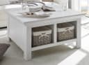 Furn.Design Couchtisch Hooge Weiß Landhausstil mit Truhenfach Bild 5