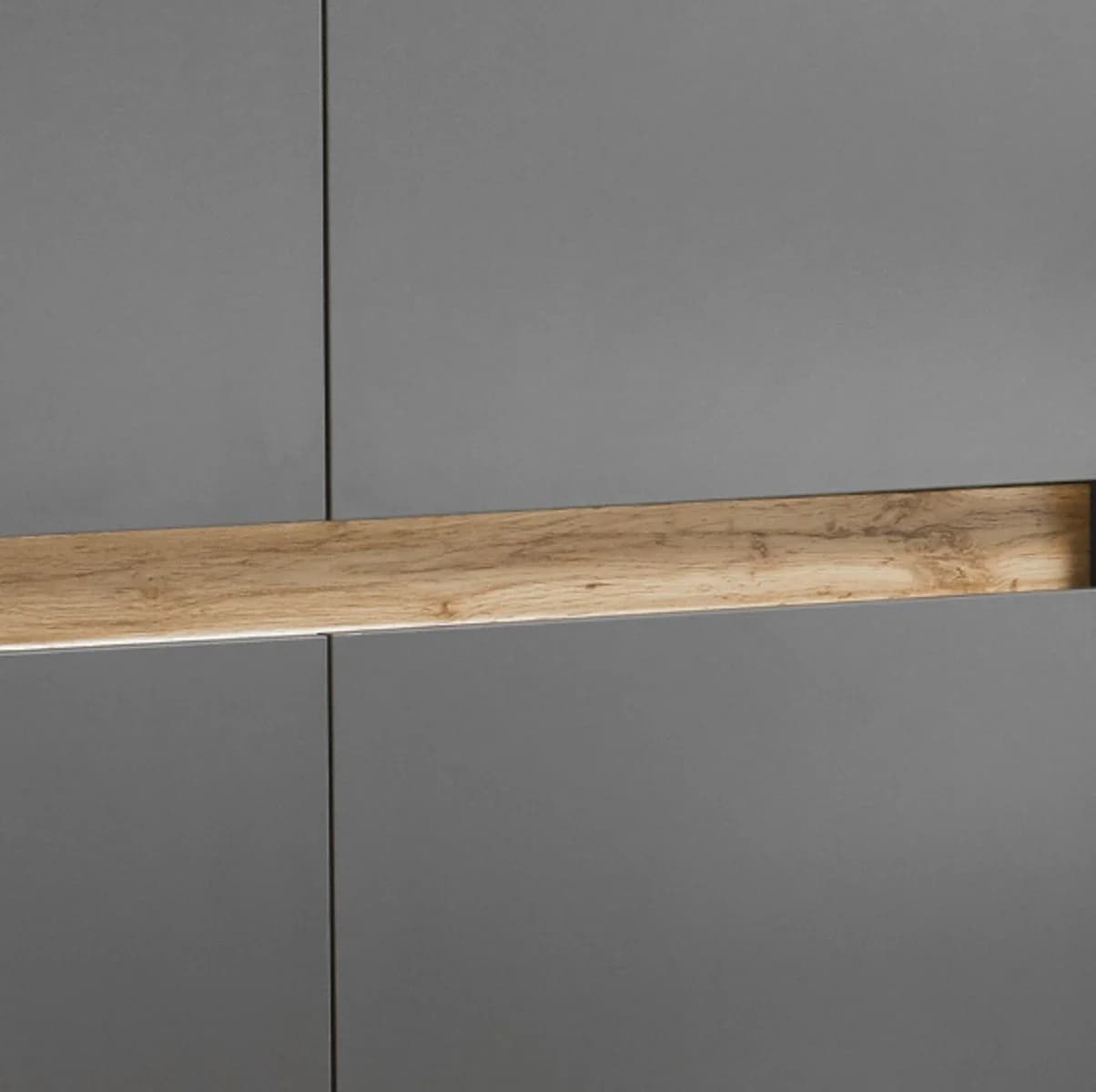 Furn.Design Sideboard Center Grau Eiche Modern 4-türig - Bild 5