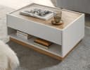 Furn.Design Couchtisch Center Weiß Wotan Eiche 90 x 60 cm Bild 2