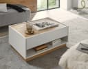 Furn.Design Couchtisch Center Weiß Wotan Eiche 90 x 60 cm Bild 4