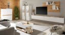 Furn.Design Couchtisch Center Weiß Wotan Eiche 90 x 60 cm Bild 5