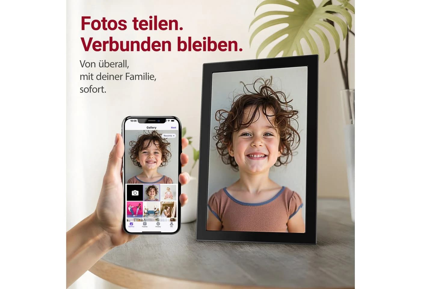 Xoro CPF 10CF Digitaler Bilderrahmen 10,1 Zoll Touch-Display - Bild 3