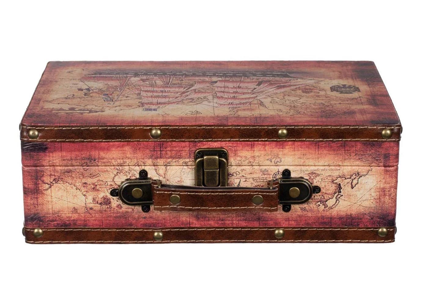 BIRENDY Deko-Truhe SJ1280 Vintage Holztruhe Maritim