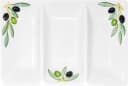 Lashuma Servierteller Olive Keramik 31x21 cm Dreigeteilt Bild 2