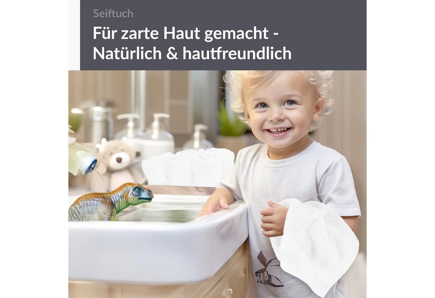 Lashuma Waschlappen - Seiftücher Linz, 6er Spar-Set, 30x30 cm, 100% Baumwolle - Bild 5