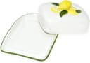 Lashuma Butterdose Zitrone Keramik Relief Dekor Bild 1