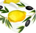 Lashuma Butterdose Zitrone Olive Keramik Handbemalt Bild 4
