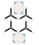 BAYLI Spannbettlaken-Spanner 12er Set Schwarz mit Metallclips Bild 2