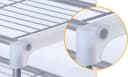 BAYLI Mikrowellenregal Grau Metall 2 Ebenen Tischorganizer Bild 5