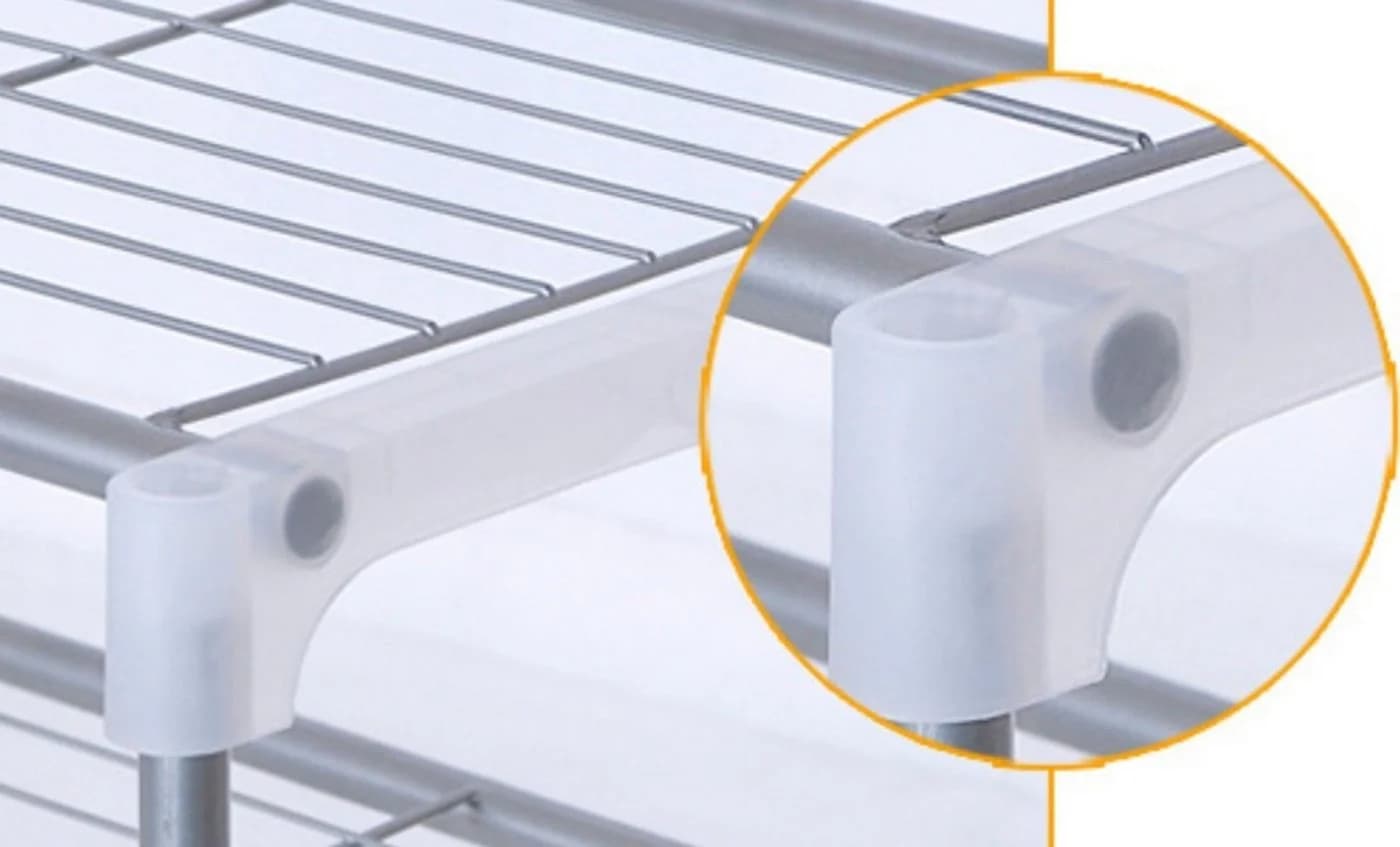 BAYLI Mikrowellenregal Grau Metall 2 Ebenen Tischorganizer - Bild 5