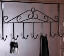 BAYLI Türgarderobe mit 7 Haken Schwarz Metall Bild 3