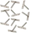 BAYLI 5 Paar Schwebende Regalhalterungen Silber 10er Set Bild 3