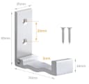 BAYLI 5er Set Faltbare Wandhaken Aluminium Silber Klapphaken Bild 1
