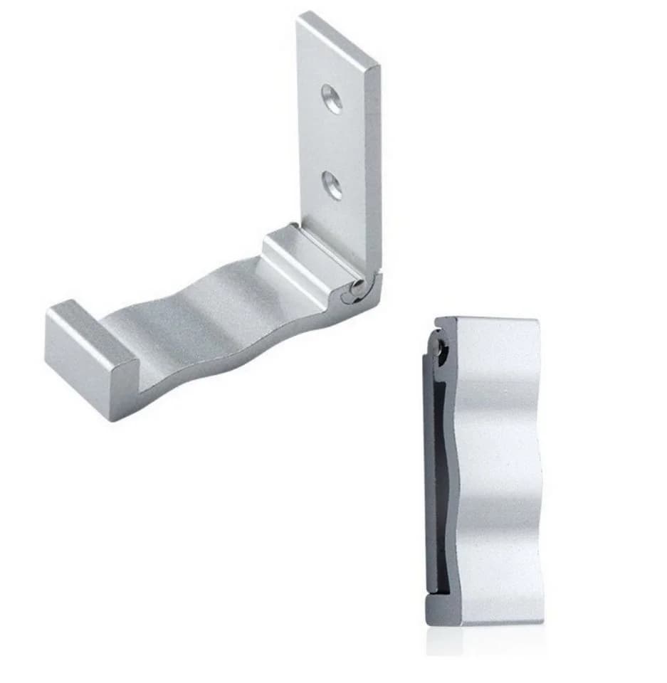 BAYLI 5er Set Faltbare Wandhaken Aluminium Silber Klapphaken - Bild 3