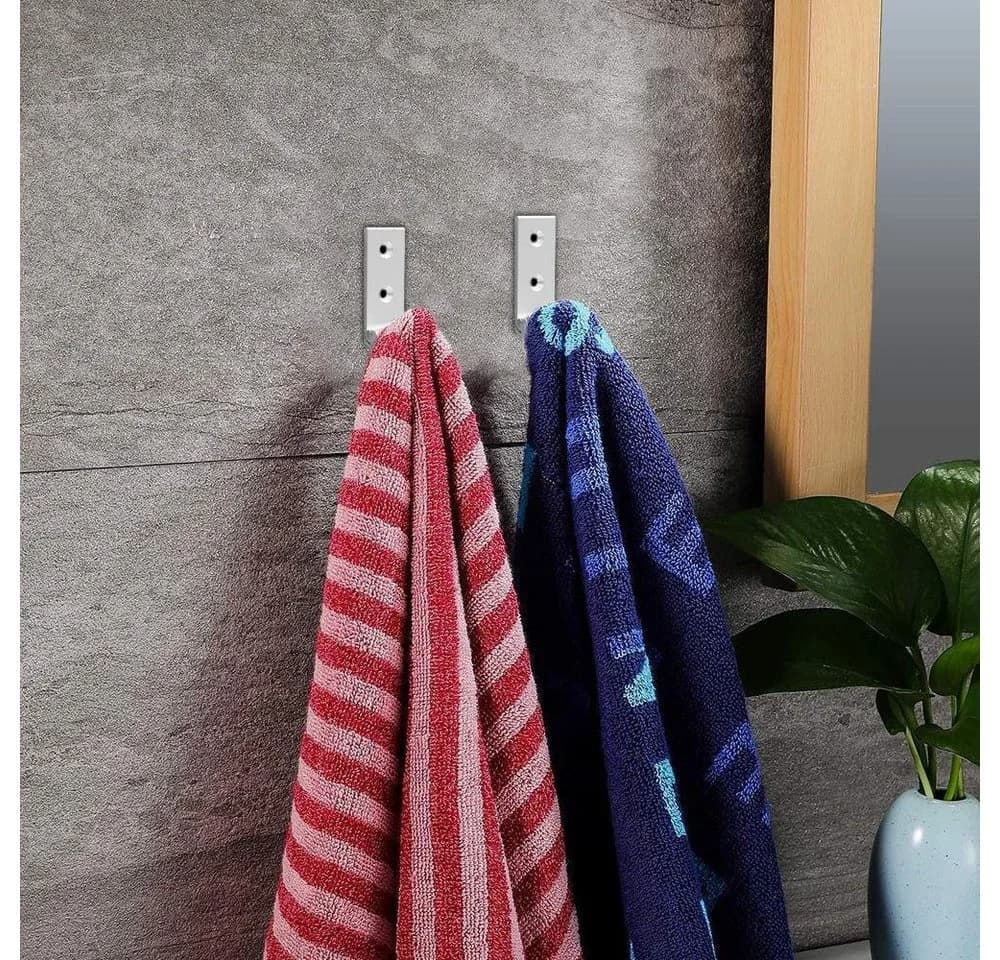 BAYLI 5er Set Faltbare Wandhaken Aluminium Silber Klapphaken - Bild 5