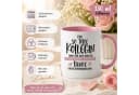 Camolo Keramiktasse mit Spruch Weiß/Rosa Bild 1