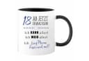 Camolo Keramik Tasse 18 Ab jetzt erwachsen Schwarz/Weiß Bild 2