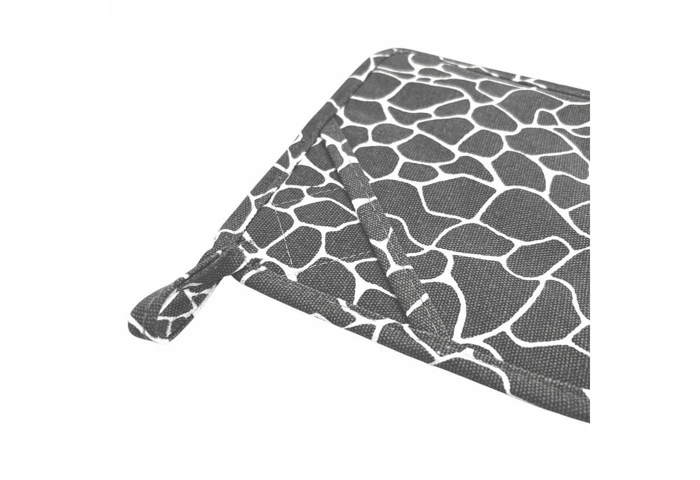 Camolo Topflappen 2er Set Ofenhandschuhe Silikon & Baumwolle hitzebeständig 18 x 18 cm