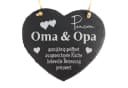 Camolo Wandtafel Schieferherz Pension Oma & Opa Mit Aufhängeseil Bild 2