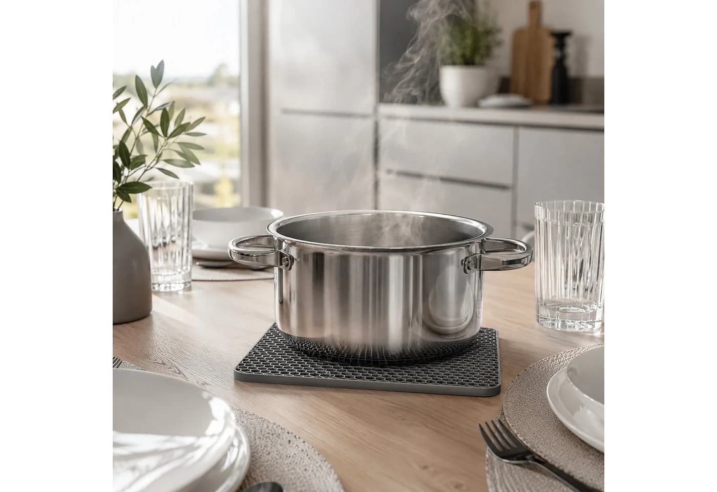Camolo Topfuntersetzer 4er Set Silikon Grau - Bild 3