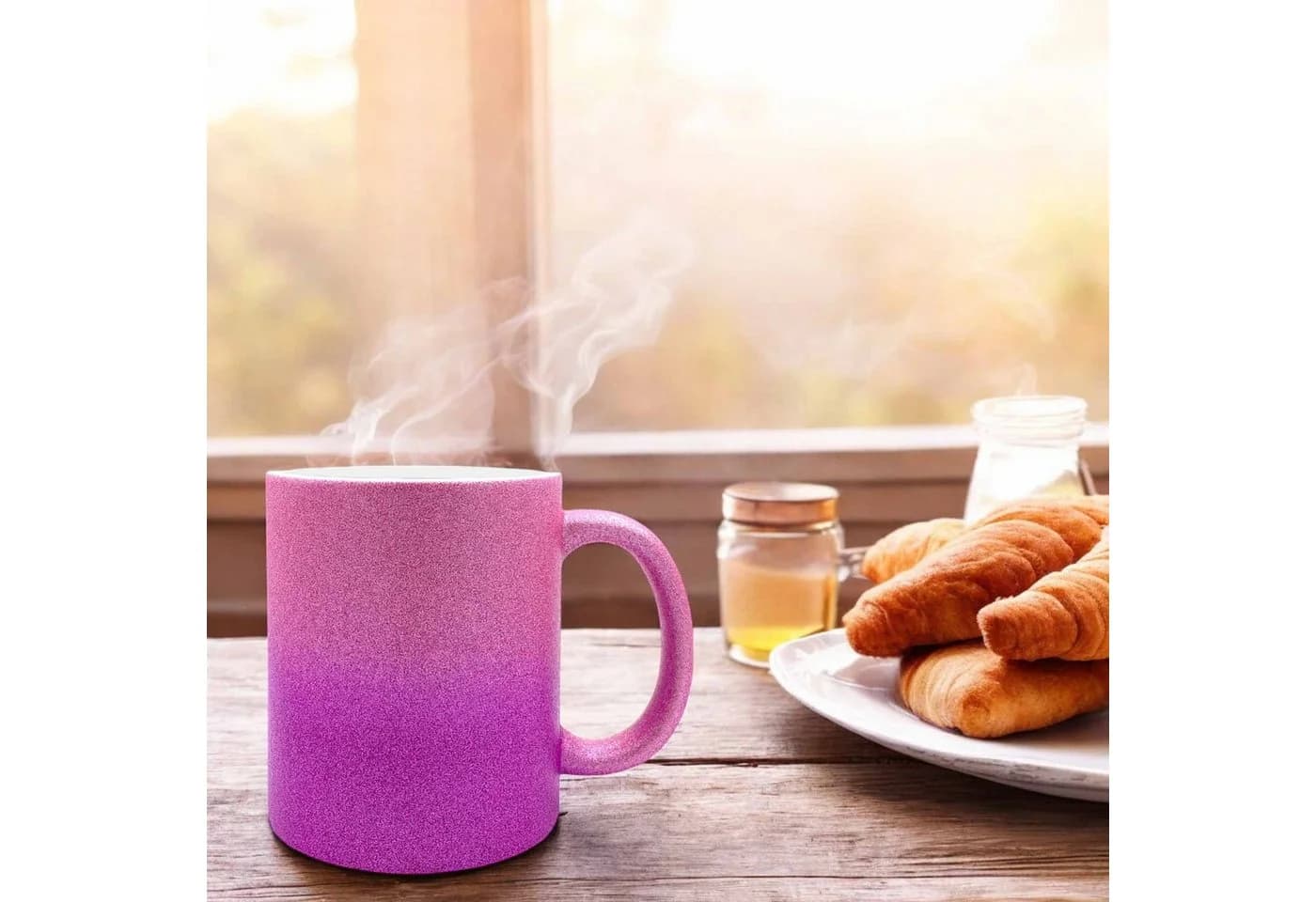 Camolo Glitzer-Tasse Keramik Rosa 330 ml - Bild 3
