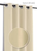 Beautex Ösenvorhang Leinen Optik blickdicht Sand 140x245 cm Bild 2