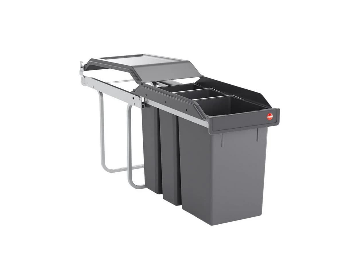 Hailo Einbaumülleimer Swing A Terzett Grau 30 Liter - Bild 2