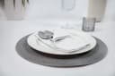 Mon Bijou Stoffservietten Bio Baumwolle Dunkelgrau 12er Set Bild 3